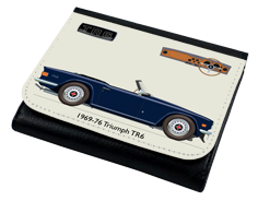 Triumph TR6 1969-76 Blue (disc wheels) Wallet